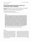 Research paper thumbnail of Improved transcriptional activators and their use in mis-expression traps in Arabidopsis