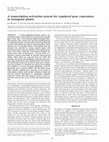 Research paper thumbnail of A transcription activation system for regulated gene expression in transgenic plants