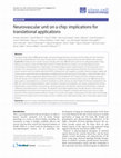 Research paper thumbnail of Neurovascular unit on a chip: implications for translational applications