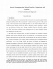 Research paper thumbnail of Ancient Demagogues and Modern Populists, Comparisons and Contrasts A New Institutionalist Approach