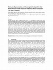 Research paper thumbnail of Phonemic Representation and Transcription for Speech to Text Applications for Under-resourced Indigenous African Languages: The Case of Kiswahili