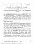 Research paper thumbnail of Ultrastructural elastic deformation of cortical bone tissue probed by NIR Raman spectroscopy