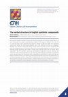 Research paper thumbnail of The verbal structure in English synthetic compounds