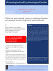 Research paper thumbnail of Within-year spatio-temporal variation in meiofaunal abundance and community structure, Sinop Bay, the Southern Black Sea