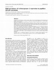 Research paper thumbnail of High prevalence of cyclooxygenase 2 expression in papillary thyroid carcinoma