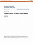 Research paper thumbnail of Classifying E-Commerce Trust Seals: An Analytical Framework