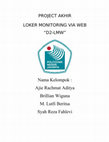 Research paper thumbnail of Project Mikrokontroler Arduino LOKER MONITORING VIA WEB “D2-LMW”