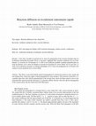 Research paper thumbnail of Réaction diffusion en écoulement stationnaire rapide