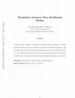 Research paper thumbnail of Transition between two oscillation modes