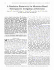 Research paper thumbnail of A Simulation Framework for Memristor-Based Heterogeneous Computing Architectures