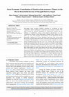 Research paper thumbnail of Socio-Economic Contribution of Zanthoxylum armatum (Timur) in the Rural Household Income of Myagdi District, Nepal