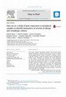 Research paper thumbnail of Data set on a study of gene expression in peripheral samples to identify biomarkers of severity of allergic and nonallergic asthma