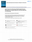 Research paper thumbnail of Data Fusion for Real-time Multimodal Emotion Recognition through Webcams and Microphones in E-Learning