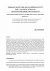 Research paper thumbnail of Domain analysis as an approach to the classification of cinematographic documents