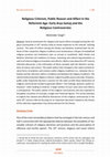 Research paper thumbnail of Religious Criticism, Public Reason and Affect in the Reformist Age: Early Arya Samaj and the Religious Controversies