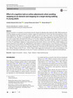 Research paper thumbnail of Effect of a cognitive task on online adjustments when avoiding stepping on an obstacle and stepping on a target during walking in young adults