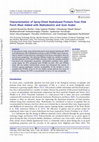 Research paper thumbnail of Characterization of Spray-Dried Hydrolyzed Proteins from Pink Perch Meat Added with Maltodextrin and Gum Arabic