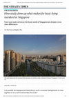 Research paper thumbnail of How study drew up what makes for basic living standard in Singapore