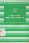 Research paper thumbnail of Kamus fisika : mekanika statistis