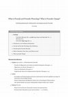 Research paper thumbnail of What is Prosody and Prosodic Phonology? What is Prosodic Change?