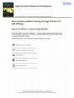 Research paper thumbnail of Non-routine problem solving through the lens of self-efficacy