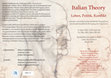 Research paper thumbnail of Workshop Italian Theory: 
23 - 24 March 2023 Humboldt University Berlin