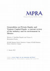 Research paper thumbnail of Análisis De La Industria De Fondos De Capital Privado Y De Capital Emprendedor: Evolución Reciente En México