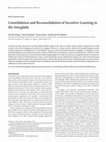 Research paper thumbnail of Consolidation and Reconsolidation of Incentive Learning in the Amygdala