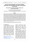 Research paper thumbnail of Analisis Faktor Eksternal Dan Faktor Internal Organisasi Pelayanan Sosial: Yayasan Istana Belajar Anak Banten