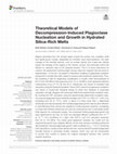 Research paper thumbnail of Theoretical Models of Decompression-Induced Plagioclase Nucleation and Growth in Hydrated Silica-Rich Melts