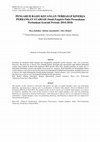 Research paper thumbnail of PENGARUH RASIO KEUANGAN TERHADAP KINERJA PERBANKAN SYARIAH (Studi Empiris Pada Perusahaan Perbankan Syariah Periode 2014-2018)