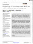 Research paper thumbnail of Carpal kinematics and morphological correlates of wrist ulnar deviation mobility in nonhuman anthropoid primates