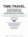 Research paper thumbnail of Time-Travel to a Mesopotamian City 5,000 Years Ago