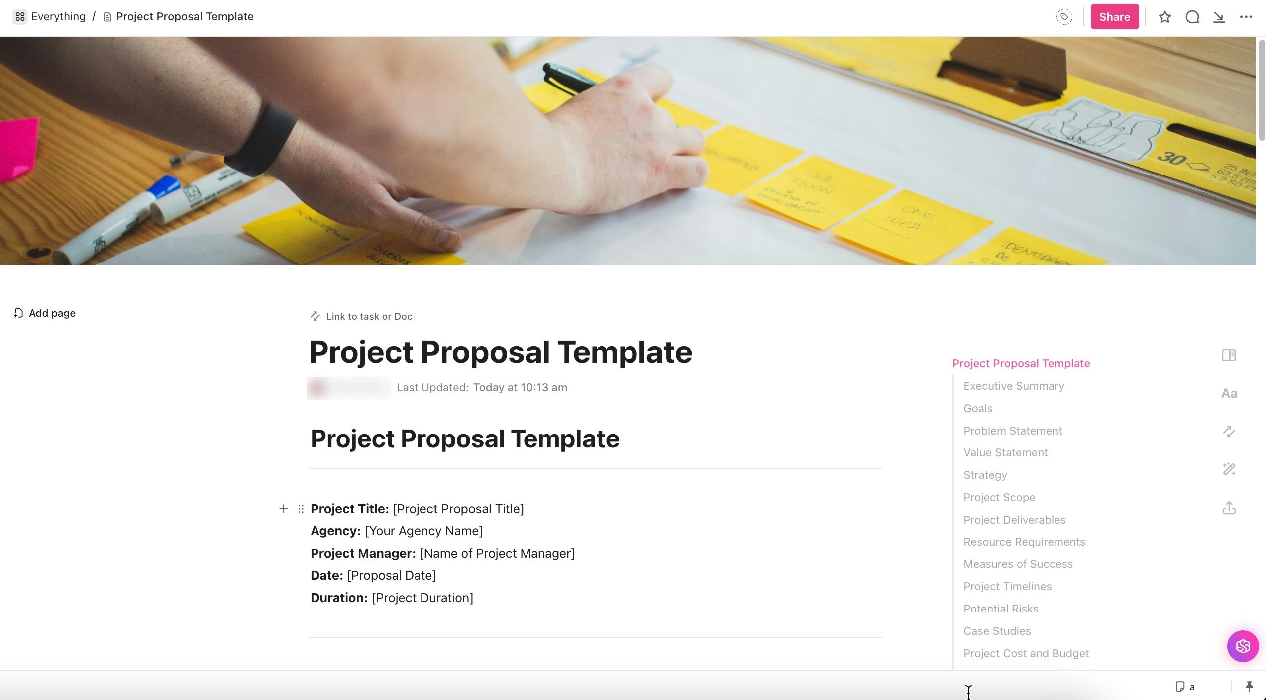 Project Proposal Template