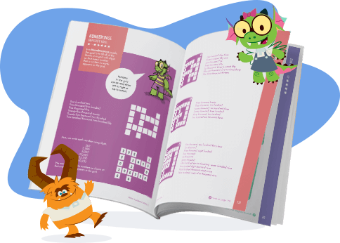 Beast Academy book with BA characters