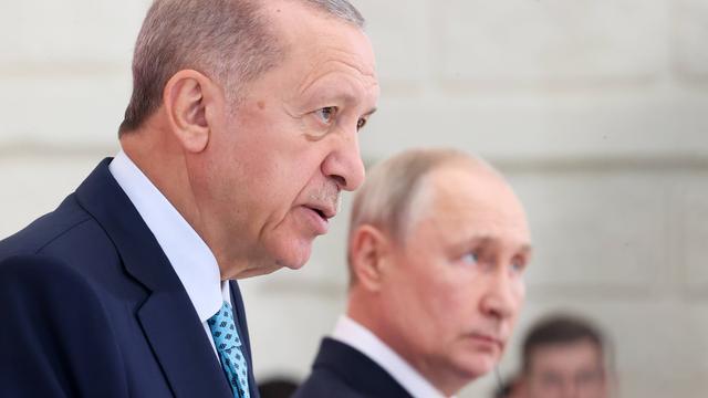 Der türkische Präsidnet Erdogan und der russische Präsident Putin im Porträt