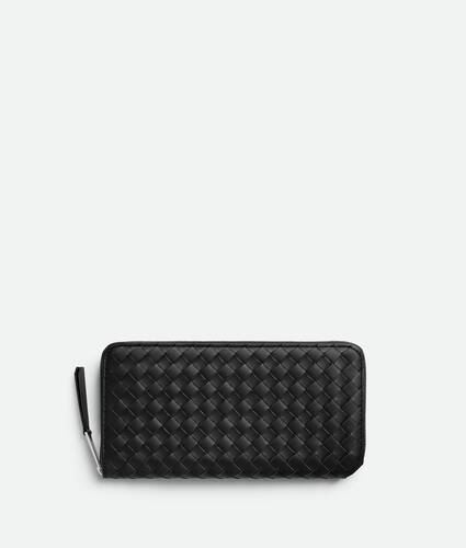 Intrecciato Piccolo Zip Around Wallet