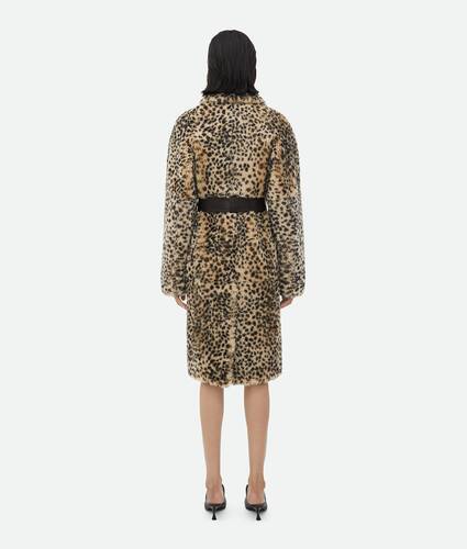 Leopard Print Shearling Coat