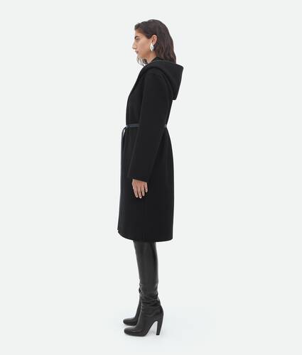 Wool And Cashmere Hooded Coat