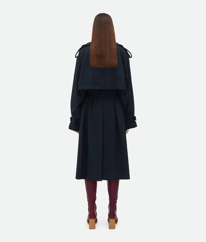 Wool Gabardine Trench Coat