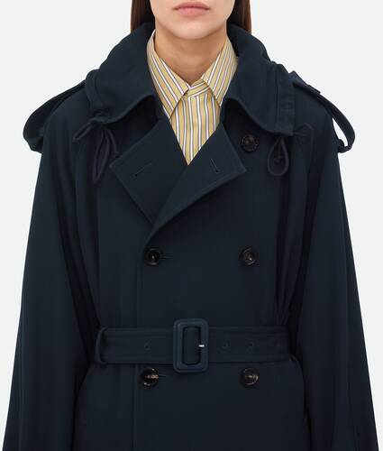 Wool Gabardine Trench Coat