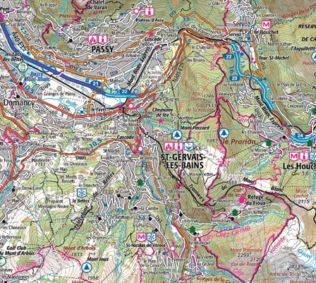 extrait carte TOP Rando 75 extrait carte TOP Rando 75