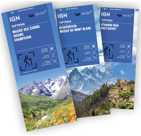 Carte IGN TOP 75