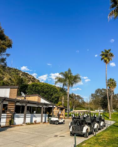 A view of the Scholl canyon pubic golf course.