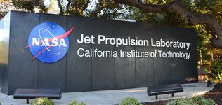 Sign of JPL with NASA logo and caltech