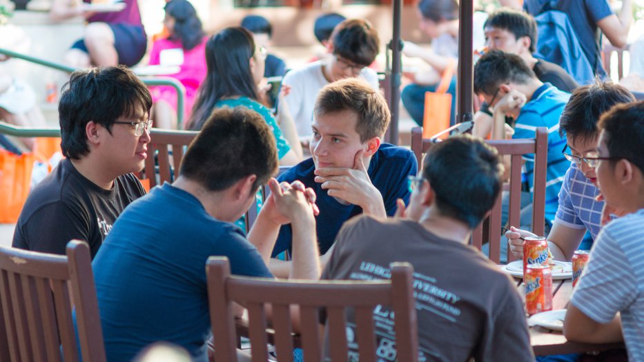 Group of student talking