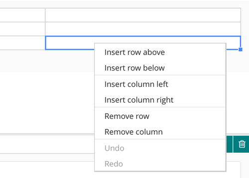 Table Block Edit Rows