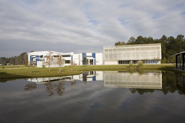 Aerial view of LIGO Livingston location.