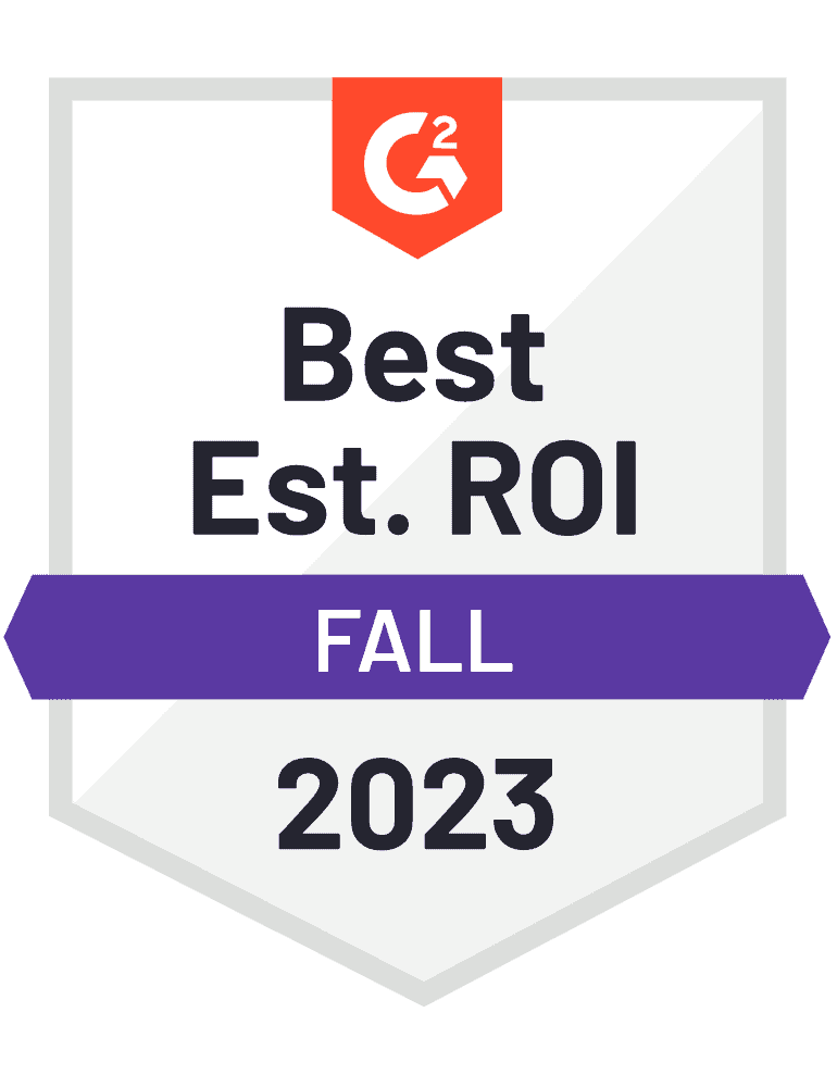 G2 badge for Ease of Doing Business With Spring 2023