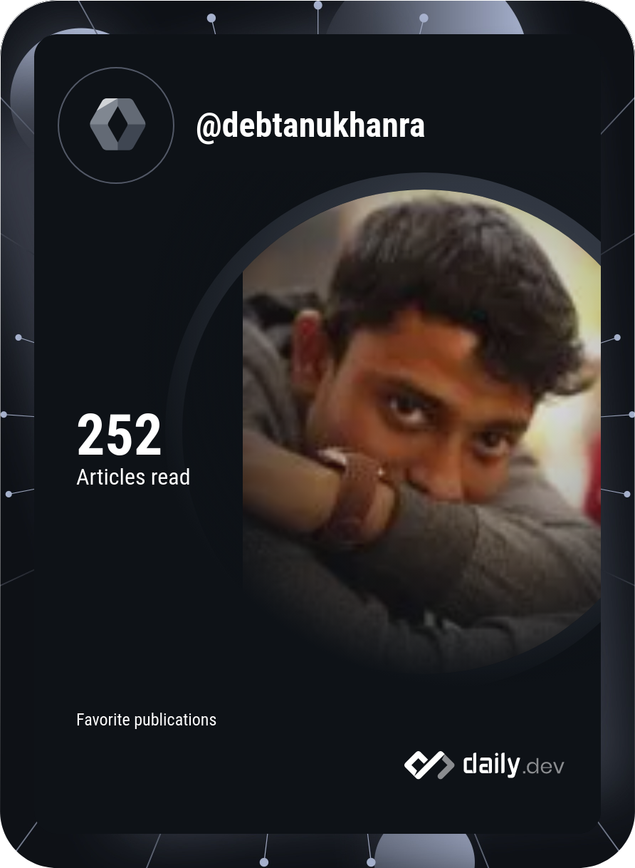 DEBTANU KHANRA's Dev Card